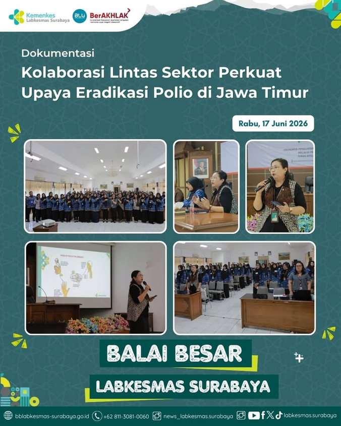 Kolaborasi Lintas Sektor Perkuat Upaya Eradikasi Polio di Jawa Timur